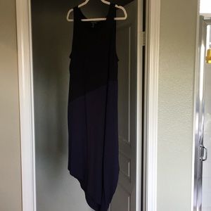 Eileen Fisher Kerchief Black and Navy Dress